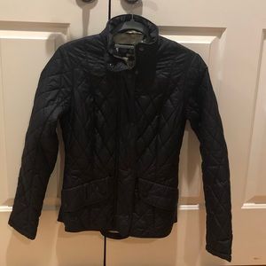 black Barbour jacket